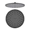 Kibi Circular 10 Metal Thin Profile Rain Shower Head 1.75 GPM - Matte Black SH1002MB - alternate 1